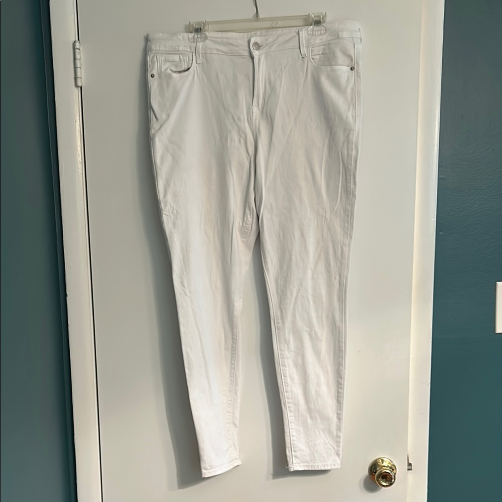 Old Navy Women's Crisp White Rockstar Skinny Jeans